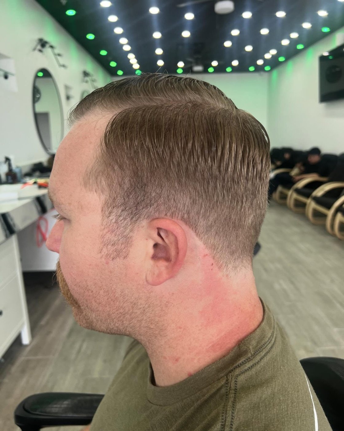 Classic side part with tapered sides — Blades of Gold Barbershop, Phoenix AZ