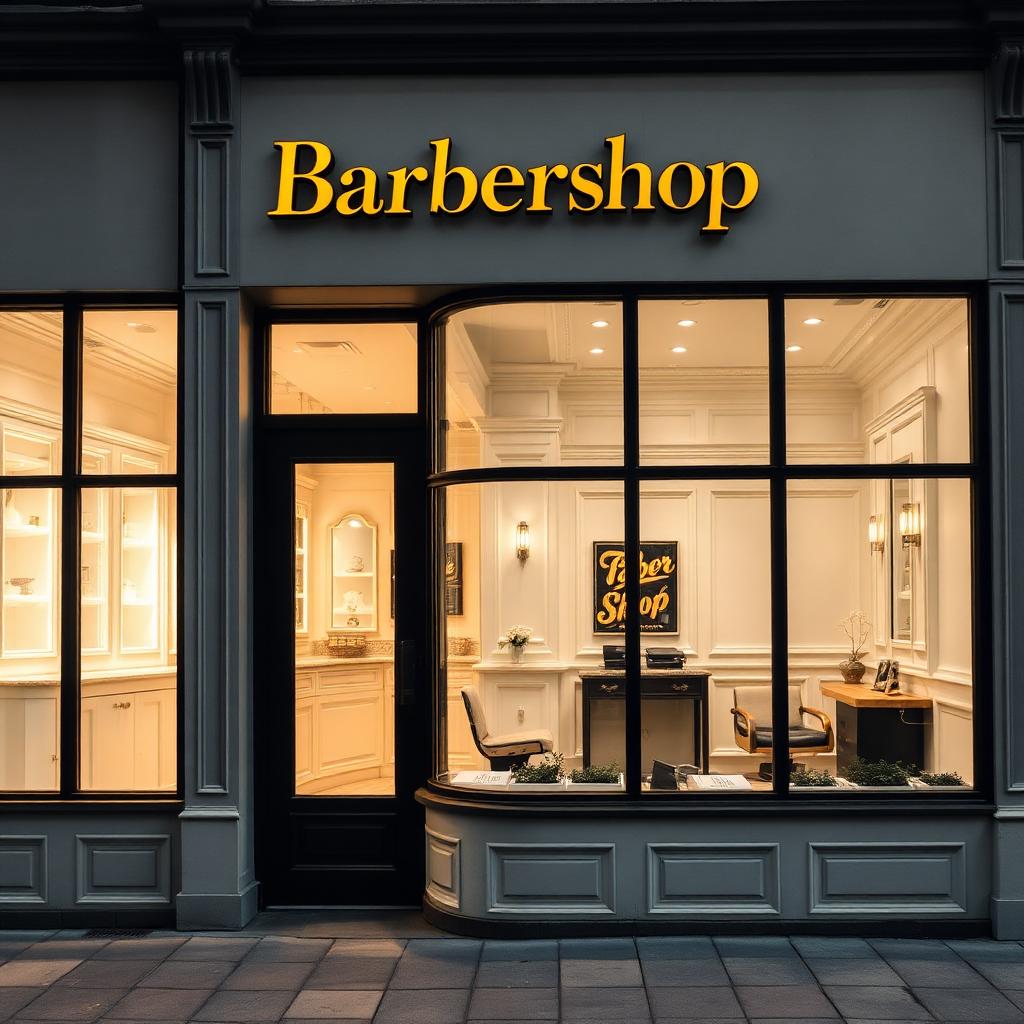 Blades of Gold barbershop storefront